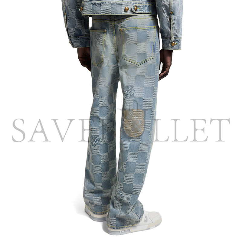 LOUIS VUITTON DAMIER DENIM SKATE PANTS 1AHCOI